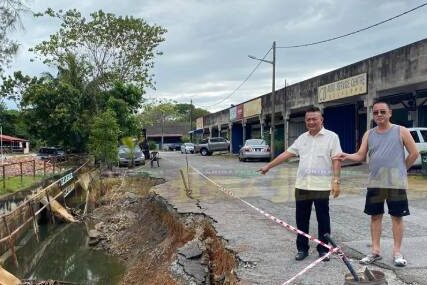 道路严重坍塌 郑光池迅速向市议会反映